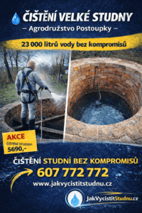 Čištění studny Postoupky