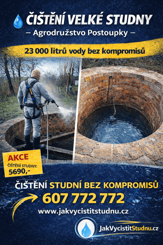 Čištění studny Postoupky